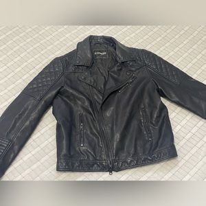 Express quilted leather jacket! Size large!